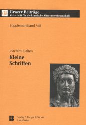 Grazer Beiträge Supplementband VIII