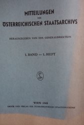 Mitteilungen des Österreichischen Staatsarchivs