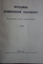 Mitteilungen des Österreichischen Staatsarchivs