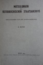 Mitteilungen des Österreichischen Staatsarchivs