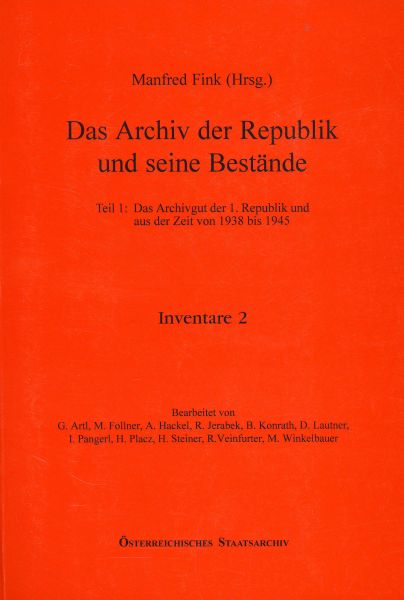 Mitteilungen des Österreichischen Staatsarchivs Inventare 2/1996