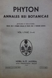 Phyton Vol. 1/Fasc. 2-4/1949