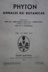 Phyton Vol. 13/Fasc. 3-4/1969