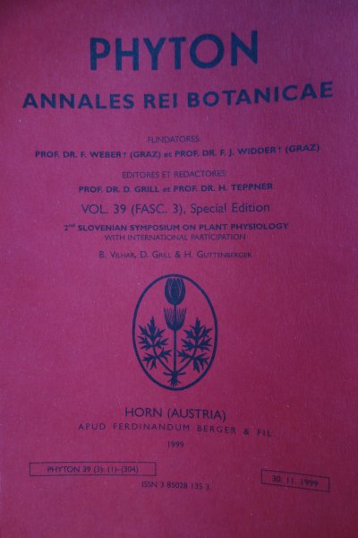 Phyton Vol. 39/Fasc. 3 Sonderband/1999