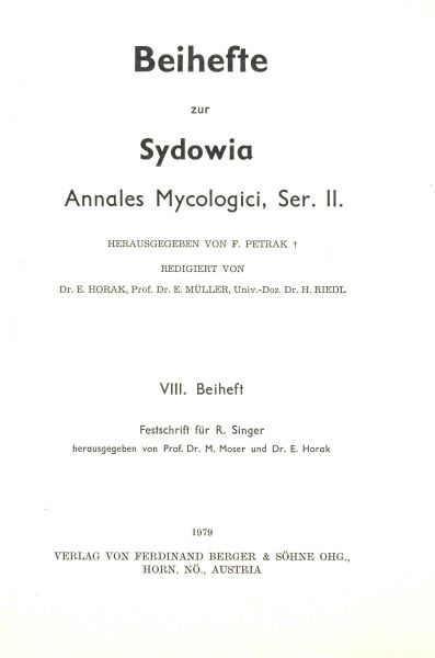 Sydowia Beiheft 8/1979