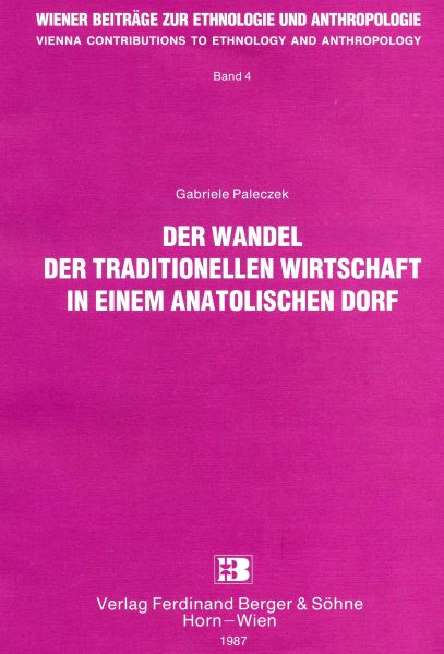 Wiener Beiträge z. Ethnologie u. Anthrop. Band. 4