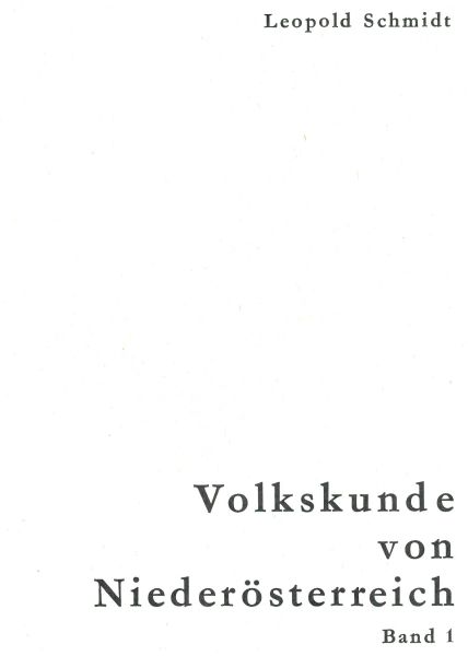 Volkskunde von Niederösterreich