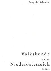 Volkskunde von Niederösterreich