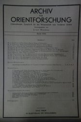 Archiv für Orientforschung Band 22/1968-69