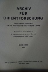 Archiv für Orientforschung Band 32/1985