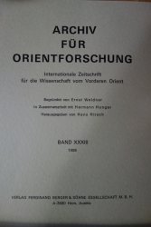 Archiv für Orientforschung Band 33/1986