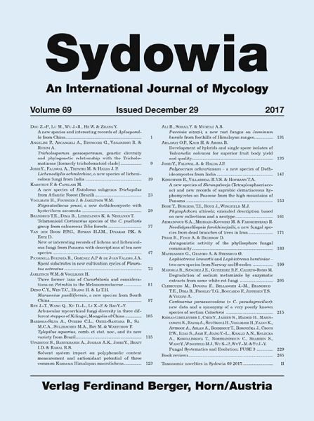 Sydowia Vol. LXIX/2017