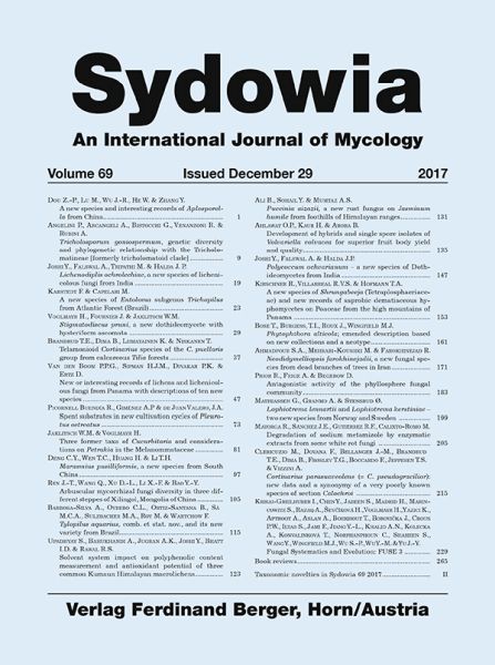 Sydowia Vol. 69 E-Book/S 9-18