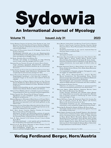 Sydowia Vol. LXXV/2023